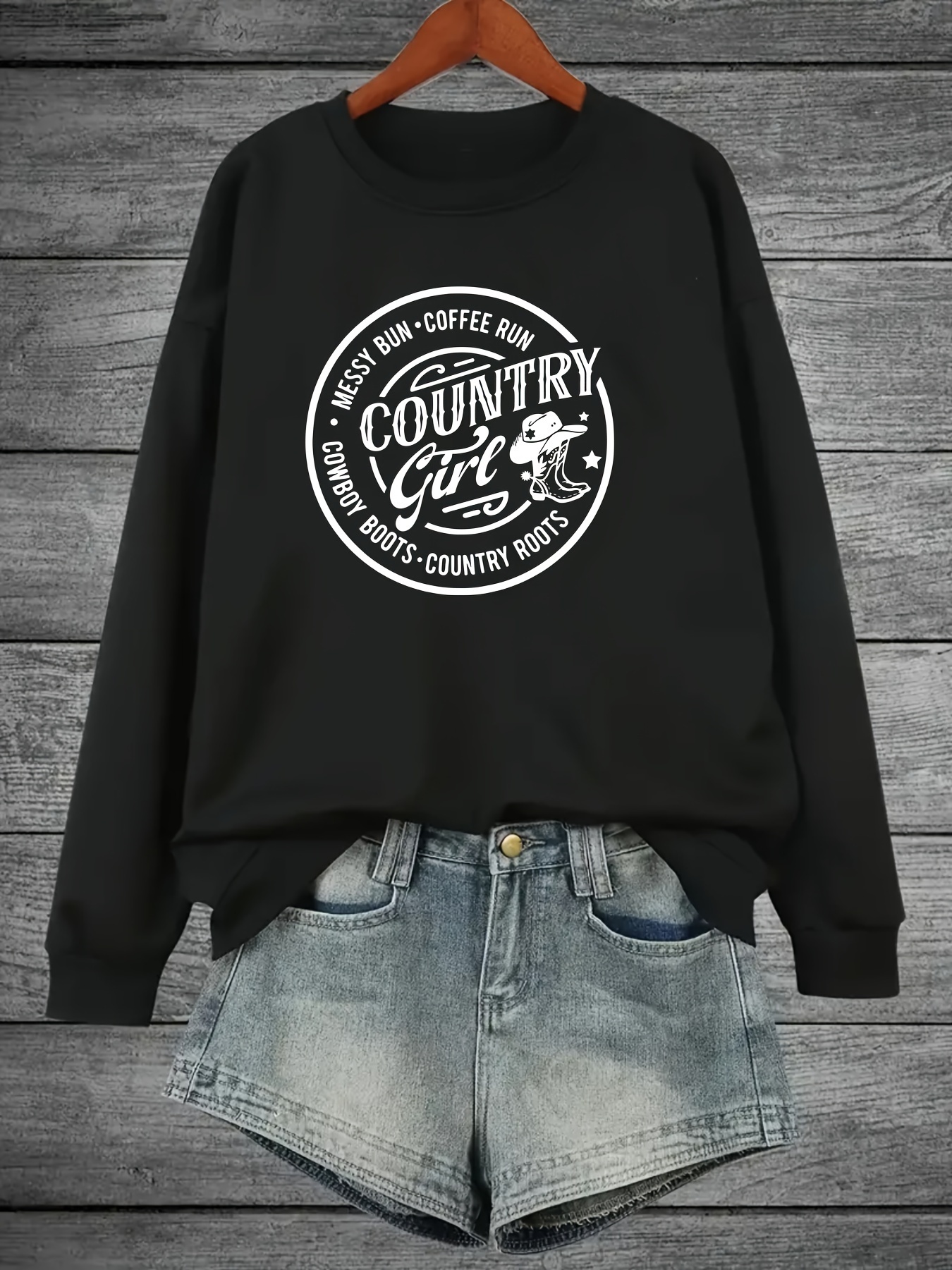 Western Sweatshirt - Temu