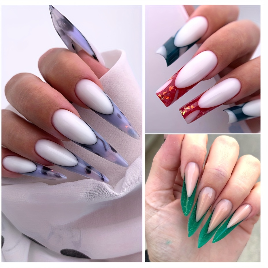 Reusable Silicone French Nail Forms Build Perfect Manicures - Temu