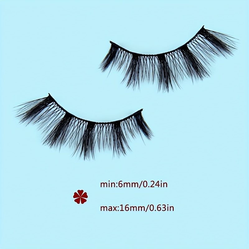 Natural Look Wispy Manga Lashes - Long Crisscross Japanese Style Cosplay Anime  False Eyelashes - Temu