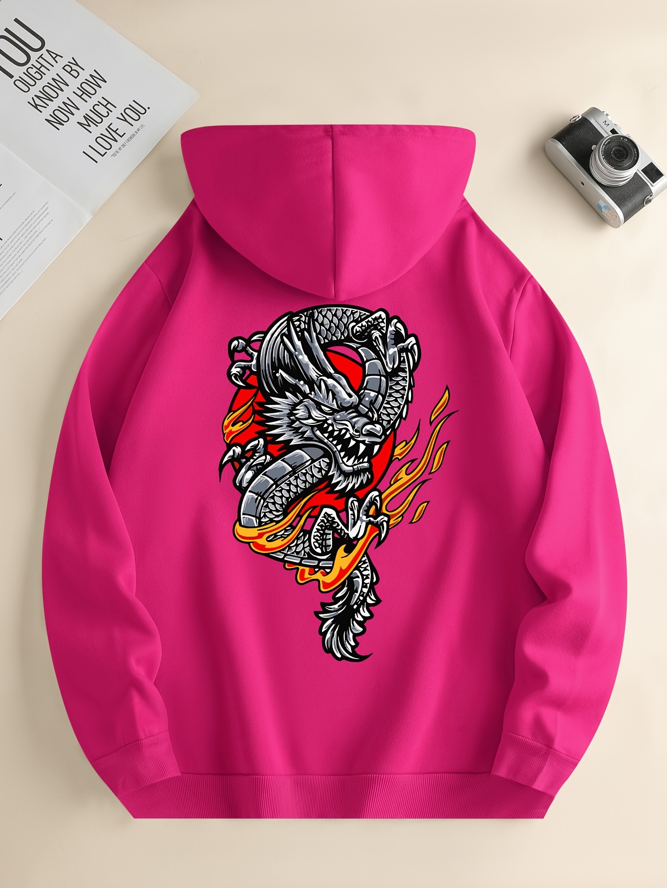 Mayoral Grey Dragon Print Hoodie