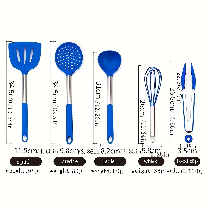 15 Pcs Heat Resistant Silicone Kitchen Utensil Set Cooking Utensils Set  With Stainless Steel Handle For Non-stick Cookware - Buy 15 Pcs Heat  Resistant Silicone Kitchen Utensil Set Cooking Utensils Set With