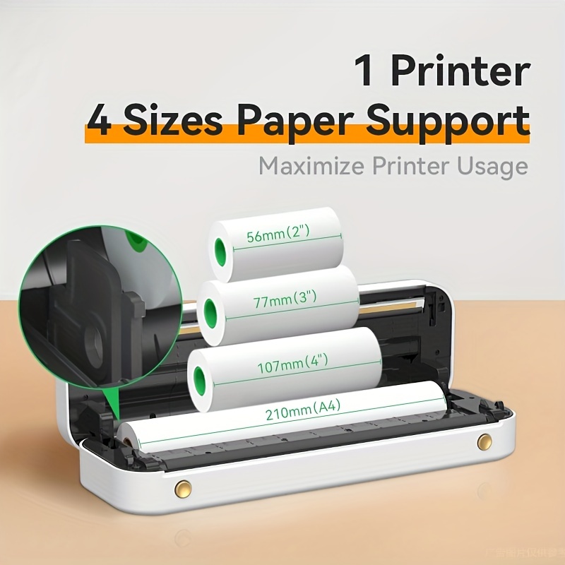 Papier pour imprimante Photocopieur et imprimante 57mm Pour modèles M160,  M164 Blanc 20rouleaux ( Prix pour Sachet de 20 )