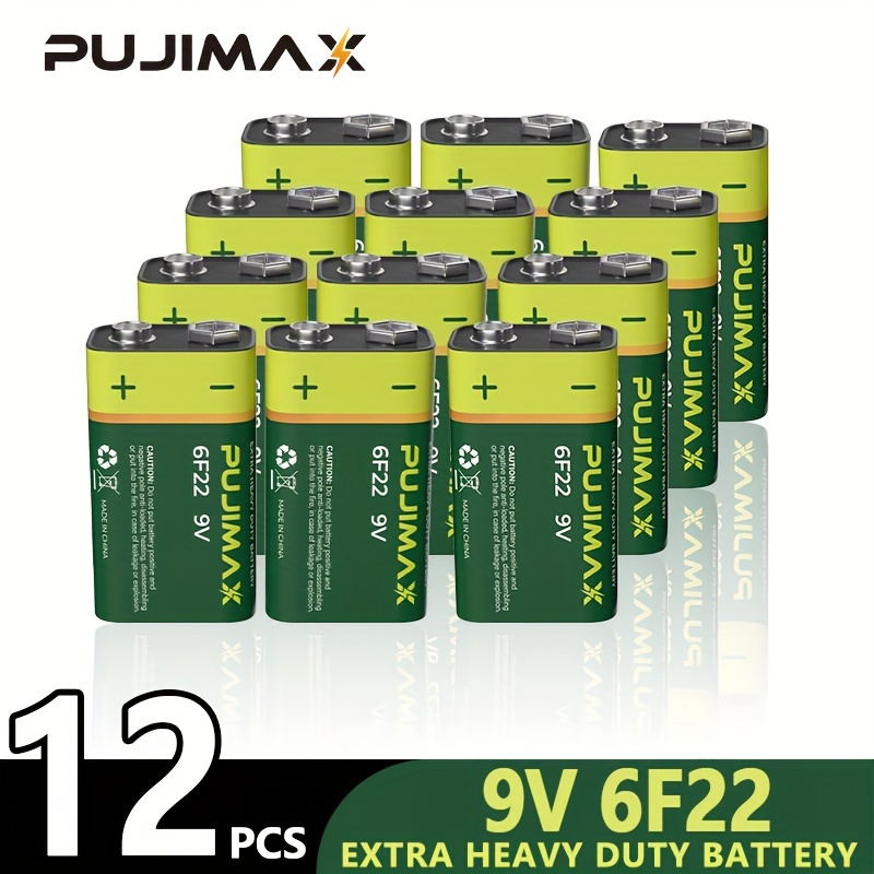 9 Volt Battery 6f22 9v Carbon Zinc Battery Heavy Duty - Temu