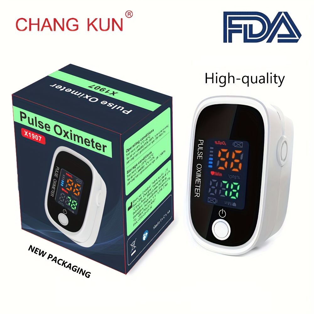 Accurate Digital Fingertip  Pulse Oximeter for Fast SpO2 Reading and Heart Rate Monitoring in Adults and Children - AAA Battery Not Included