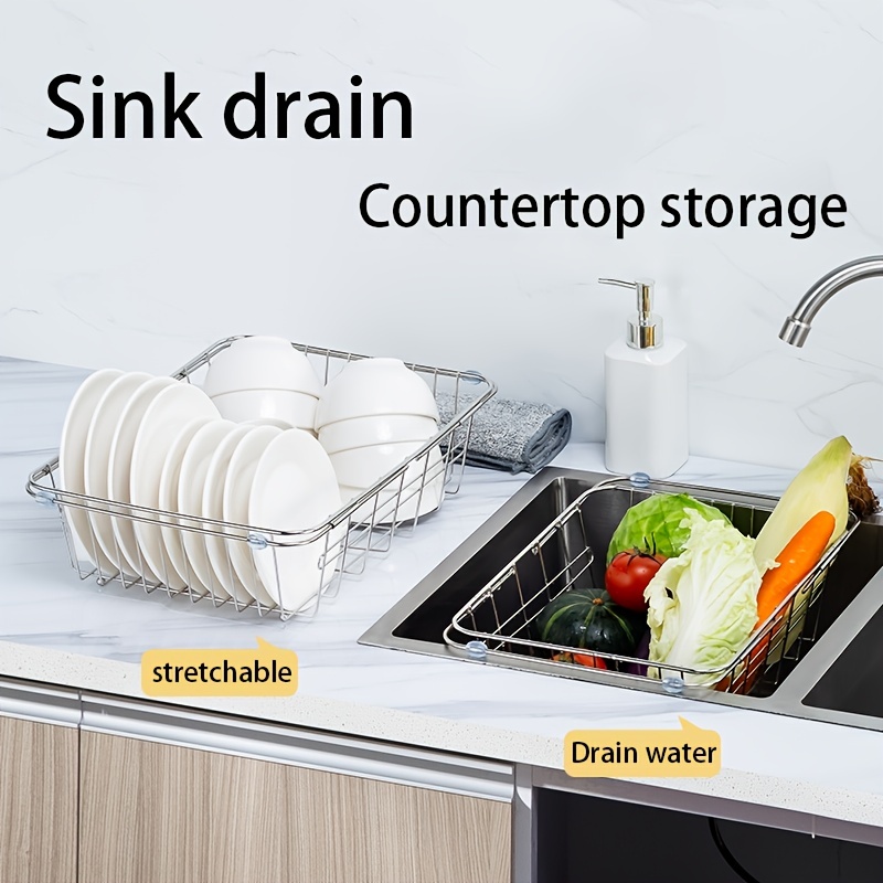 Ryback Retractable Stainless Steel Sink Strainer Drain - Temu