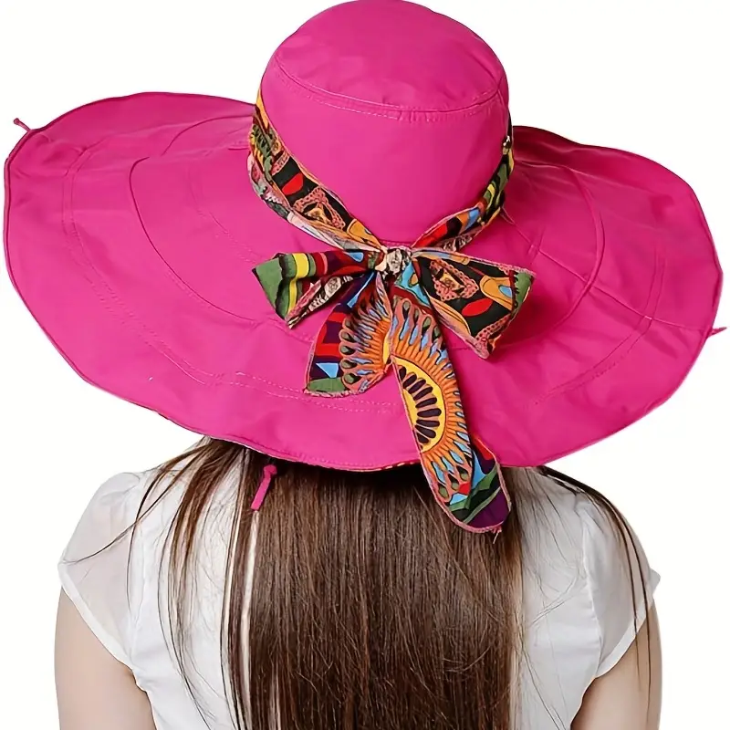 Stay Protected In Style: Women's Large Brim Uv Protection - Temu Canada