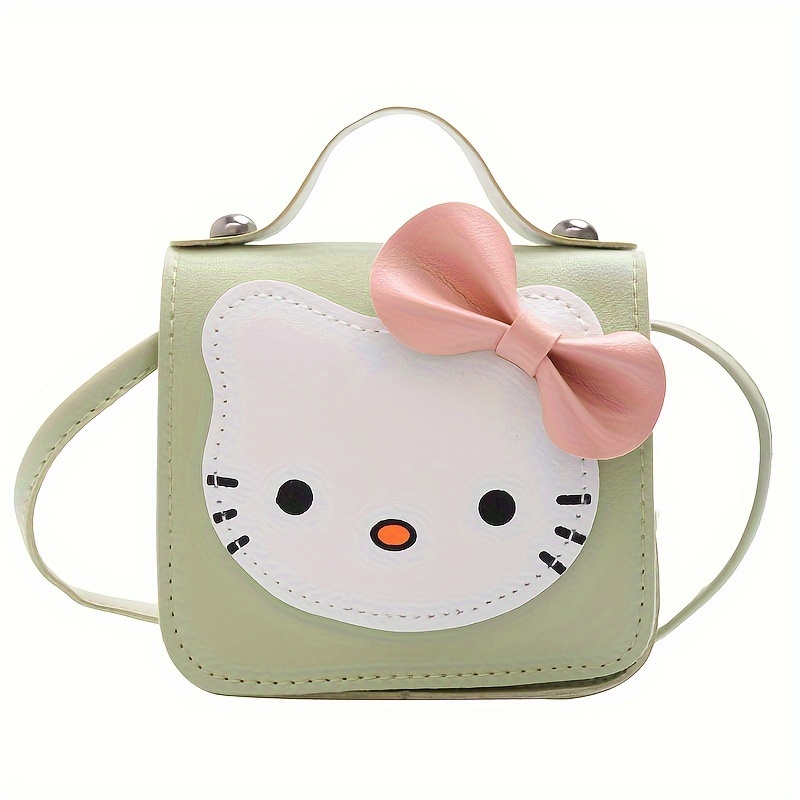 Miniso Cute Hello Kitty Mini Crossbody Bag, Pu Leather Shoulder Bag,  Perfect Sling Bag For Daily Use - Temu