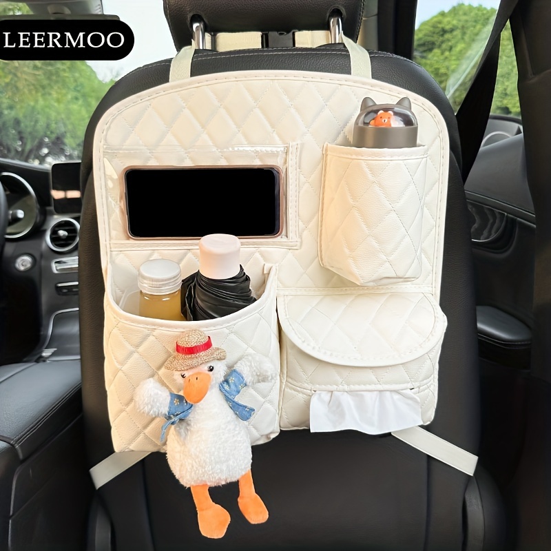 PU Leather Car Seat Side Storage Hanging Bag Multi-Pocket Drink Tissue  Holder Mesh Pocket For Car Organizer Stowing – the best products in the  Joom Geek online store