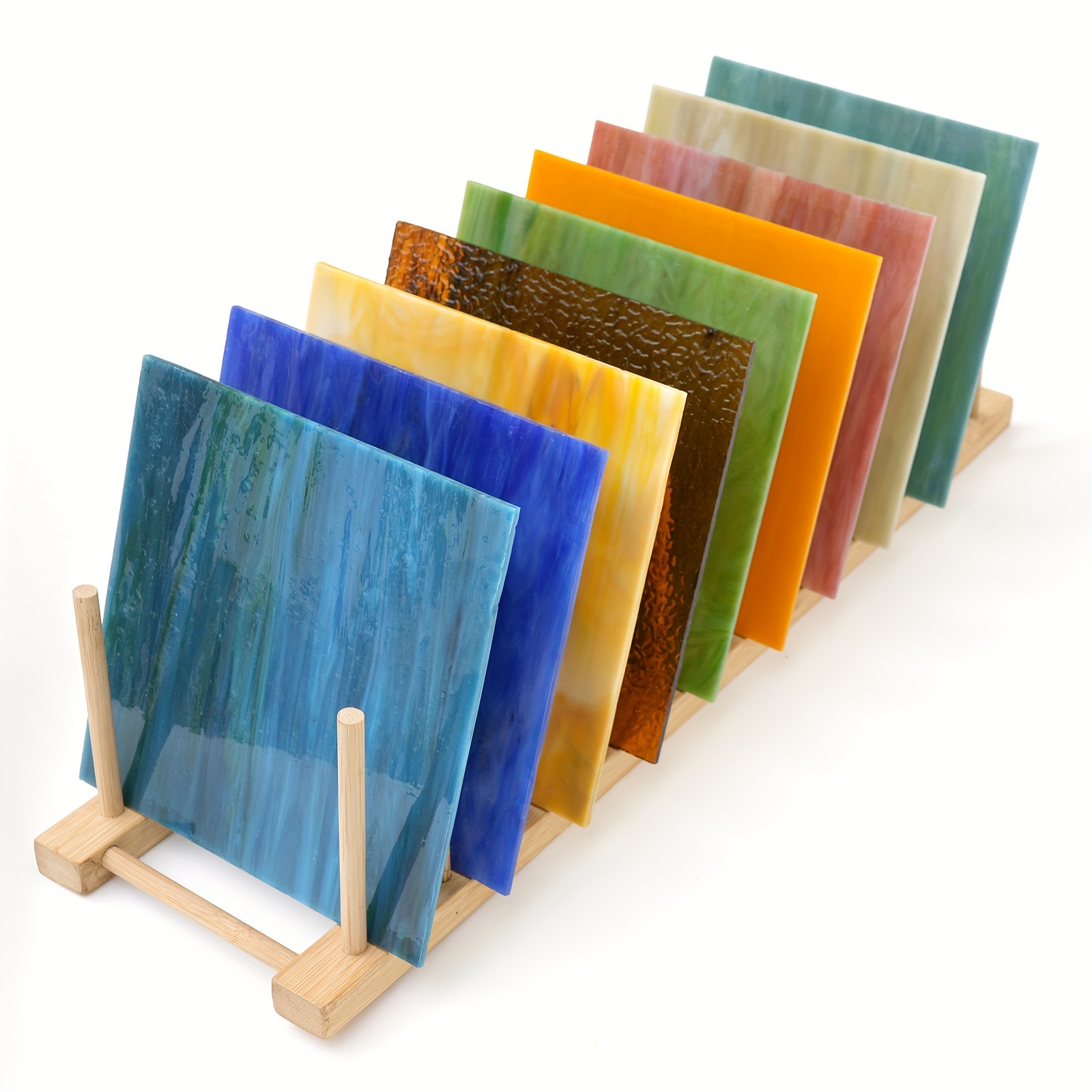 Colored Glass Sheet Blue Series Transparent Glass Flat Glass - Temu