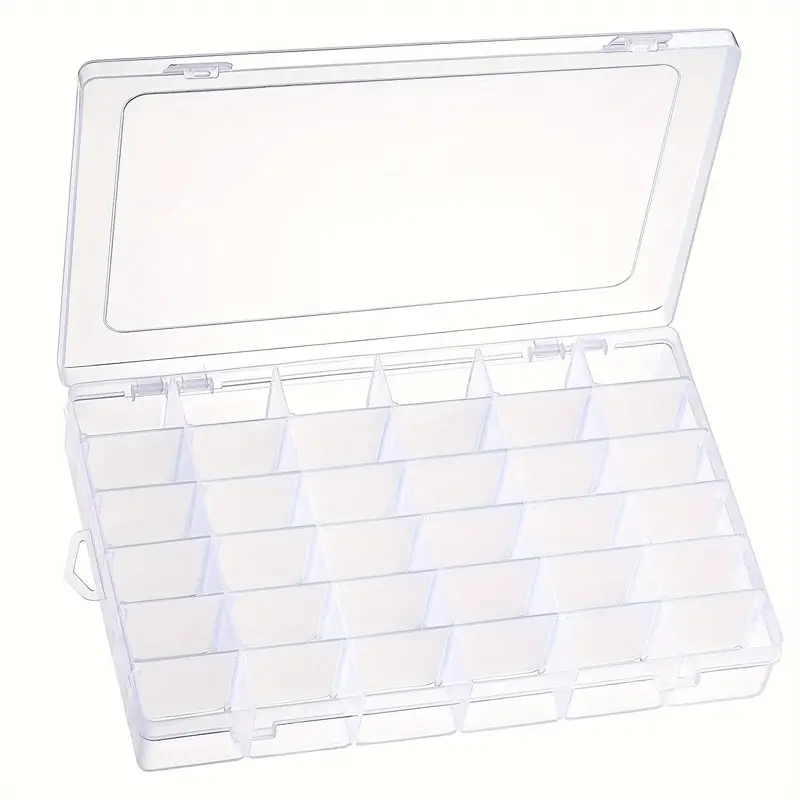 Clear Plastic Storage Box Storage Box Adjustable Dividers - Temu Canada