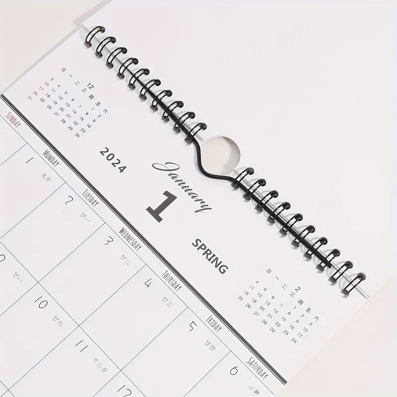2023 2024 Year Of Work Punching Card Note Taking Calendar - Temu