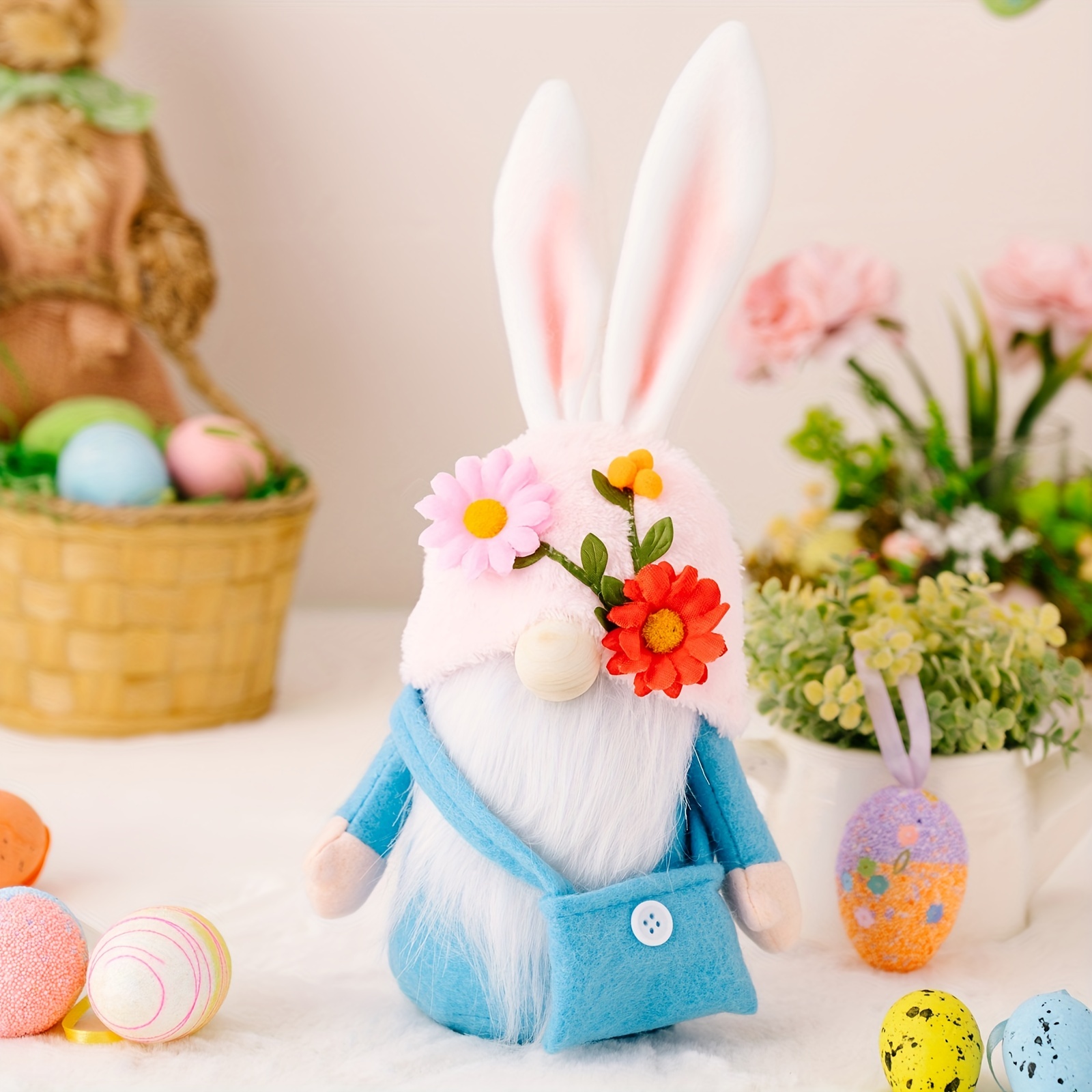  Easter Clearance! Plush Easter Chick Basket Easter Egg