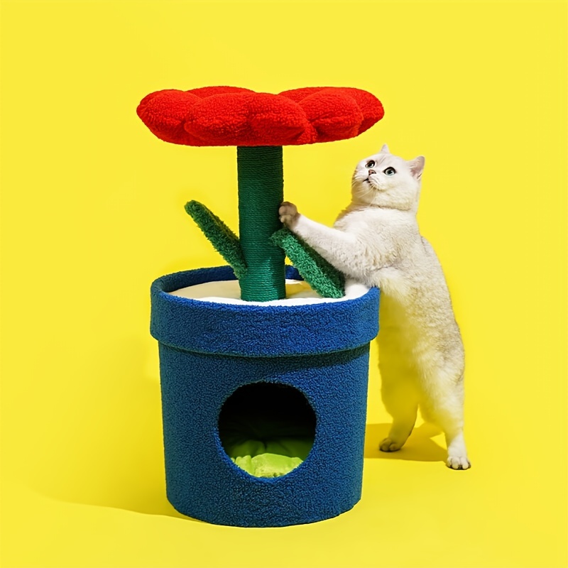 Decorative cat shop scratching post