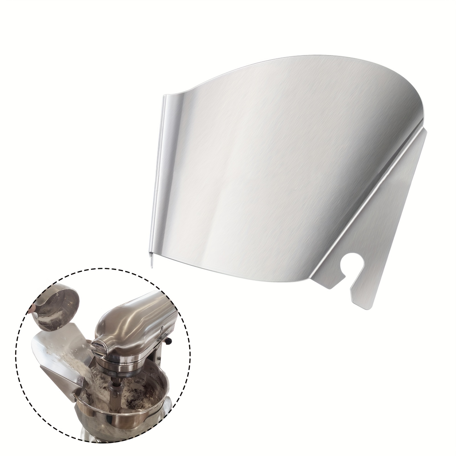 Stainless Steel Pouring Chute Compatible With Kitchenaid - Temu