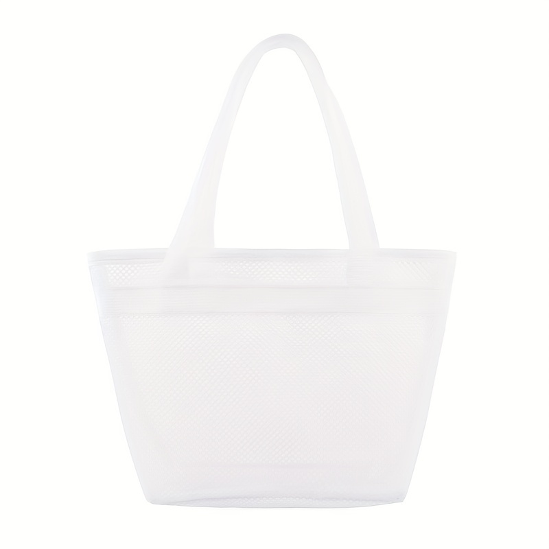 Mesh Clear Toiletry Bag Lightweight Portable Storage Beach Bag