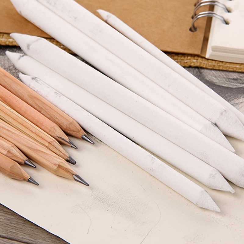 3/6Pcs Blending Various Size Stump Sticks Tortillon Sketch Art White  Drawing Charcoal Sketcking Tool Rice