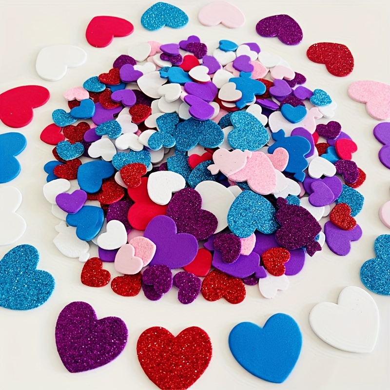 Heart stickers self adhesive foam Hearts - Temu