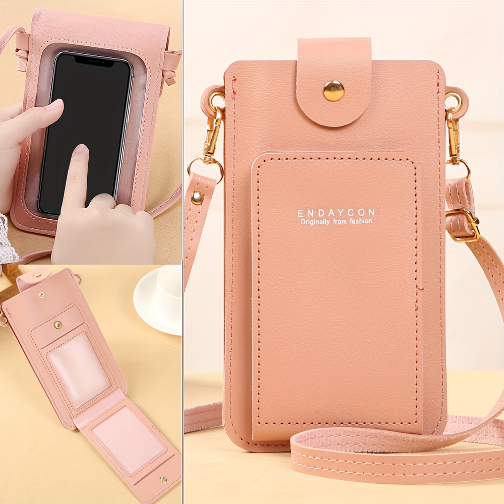 Cute Messenger Bag Womens Pu Leather Phone Bag - Temu