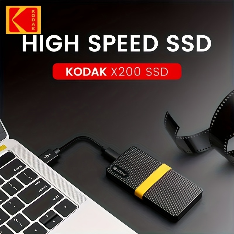 Kodak X200 Mobile Solid State Drive 256G Large Capacity 512g High-speed Type-c For Computer Mobile Phone Universal