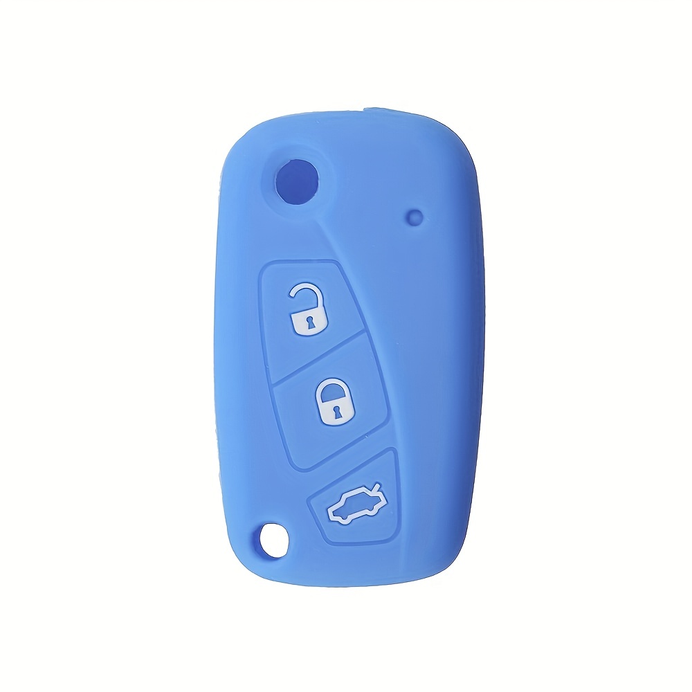 Fiat Schlüssel Hülle Blau
