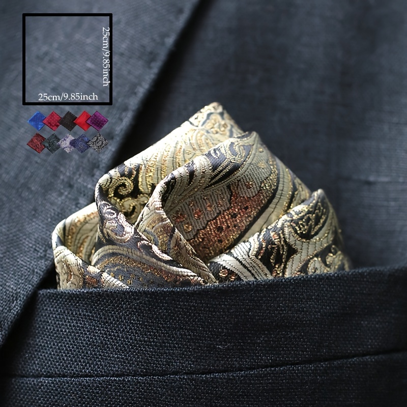 20pcs Pocket Square Handkerchiefs Assorted Colors