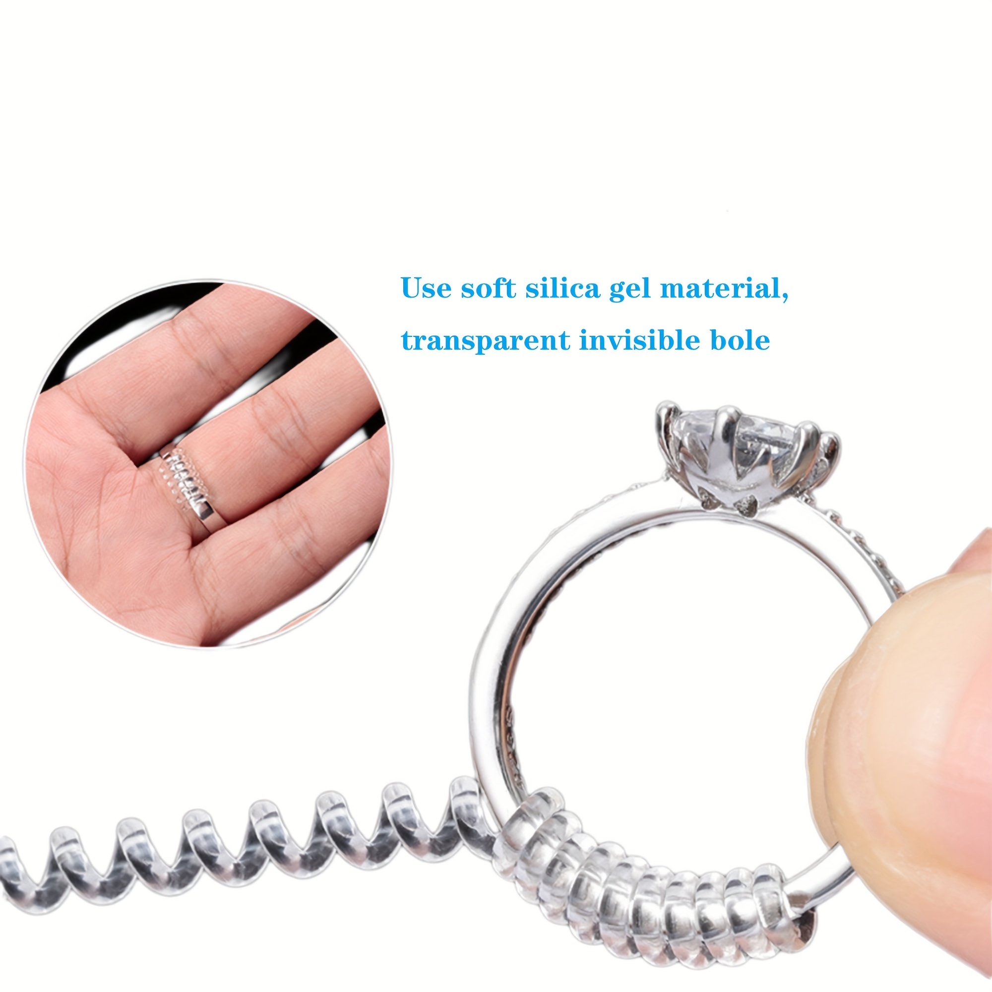 1 Stück Ringgrößenversteller Für Lose Ringe – 12er-Pack, 2 Größen Für  Verschiedene Bandbreiten, Silikon-Ringgrößenversteller – Unsichtbarer  Ringschutz