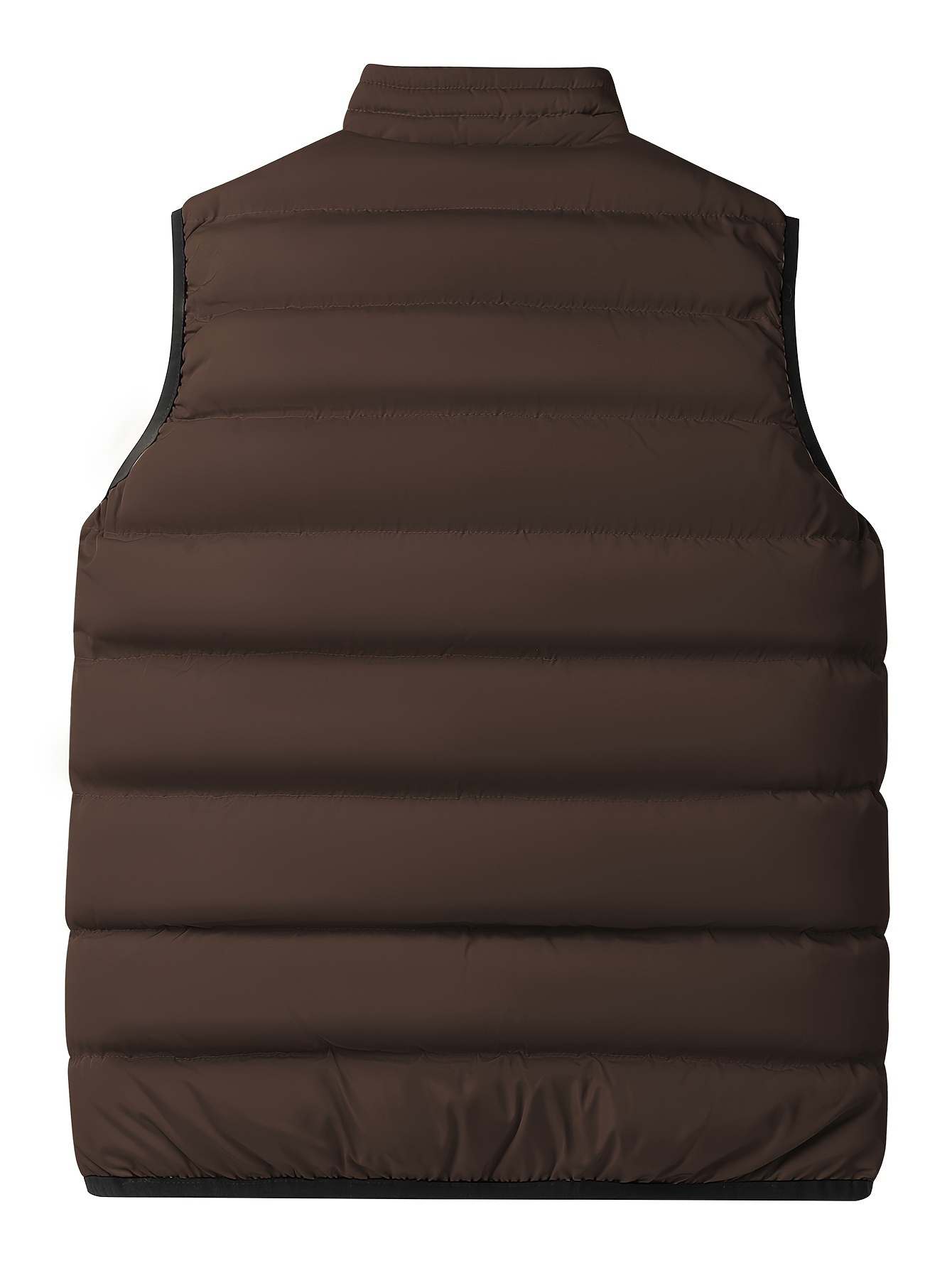 Winter Thick Vest Men Casual Black Warm Padded Sleeveless - Temu