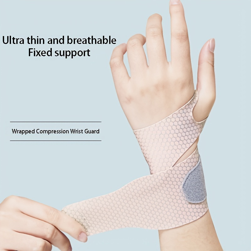 Order A Size Up Ultra Thin Breathable Wrist Guard Sports Tendon Sheath Wrist  Joint Badminton Tennis Yoga Wrist Guard, Check Out Today's Deals Now