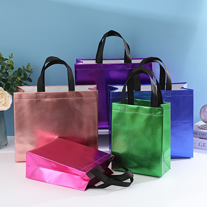 1 Bolsa Compras Impermeable Laminada Gruesa Bolsa Tejida - Temu