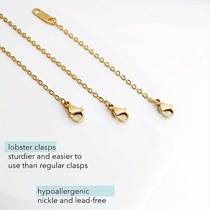 1 Necklace Extender Chain [18K Gold Plated]