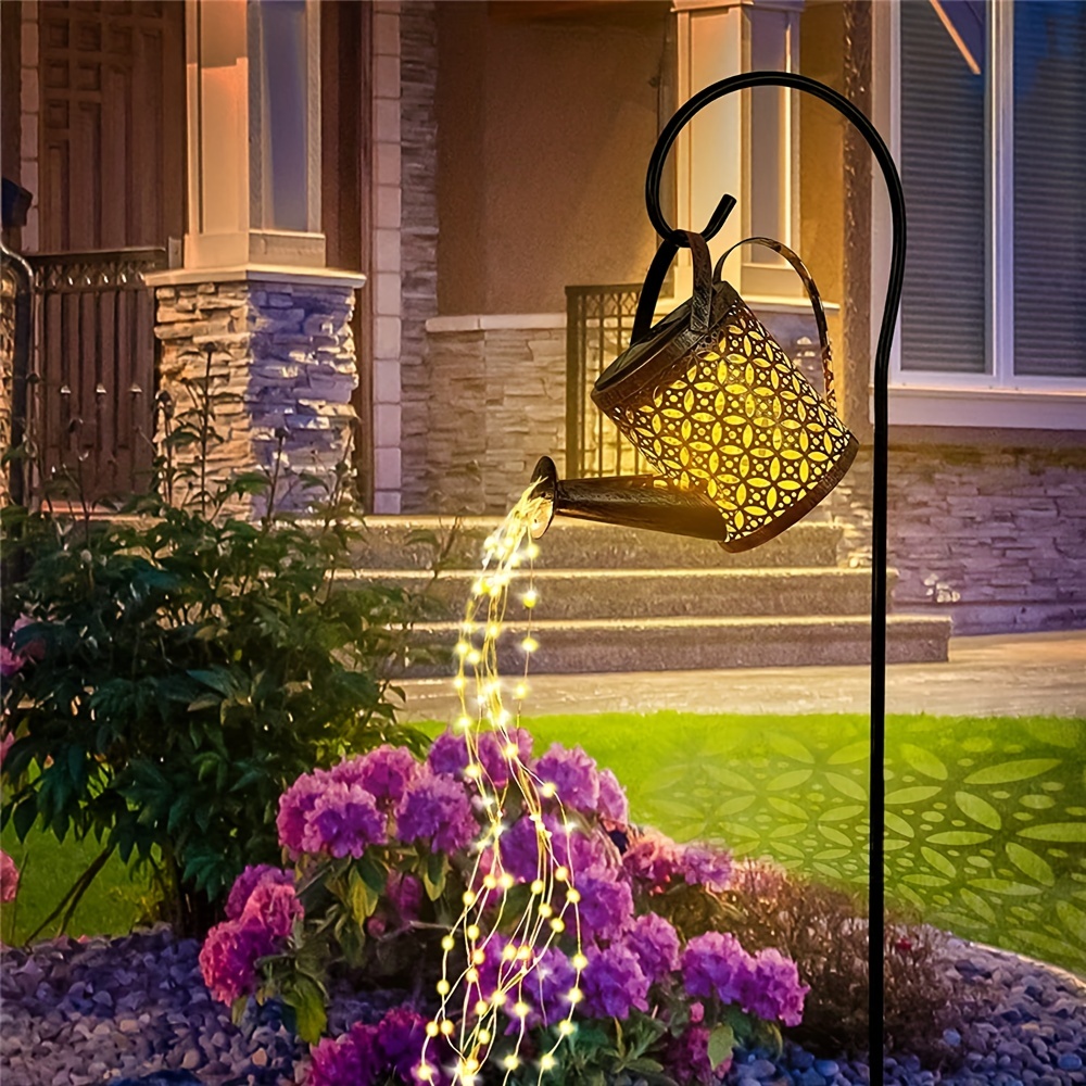 

Solar Power Led Hanging Waterfall Lamp - Waterproof Outdoor Decor For Garden, Yard, Porch, Lawn, Backyard Landscape Decorations, For Christmas, Halloween, Ramadan Decorations - Birthday Gift