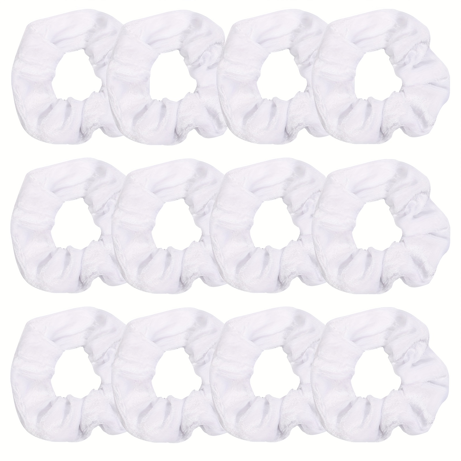 Bulk sales white scrunchies