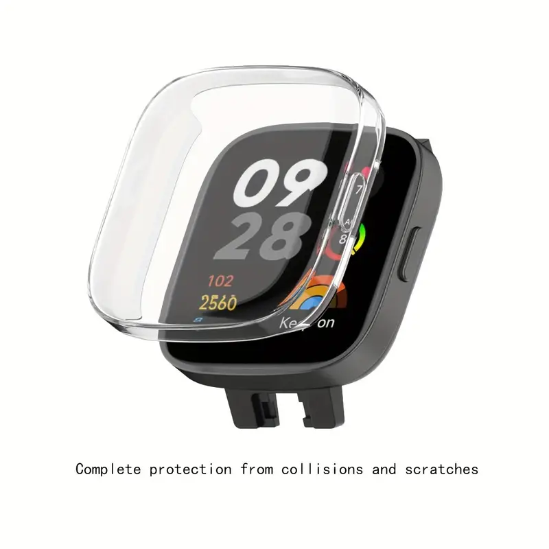 Screen Protector Case Compatible With Xiaomi Redmi Watch 3, Soft Tpu Plated  Bumper Full Cover Protective Cases For Redmi Watch 3 Smartwatch - Temu