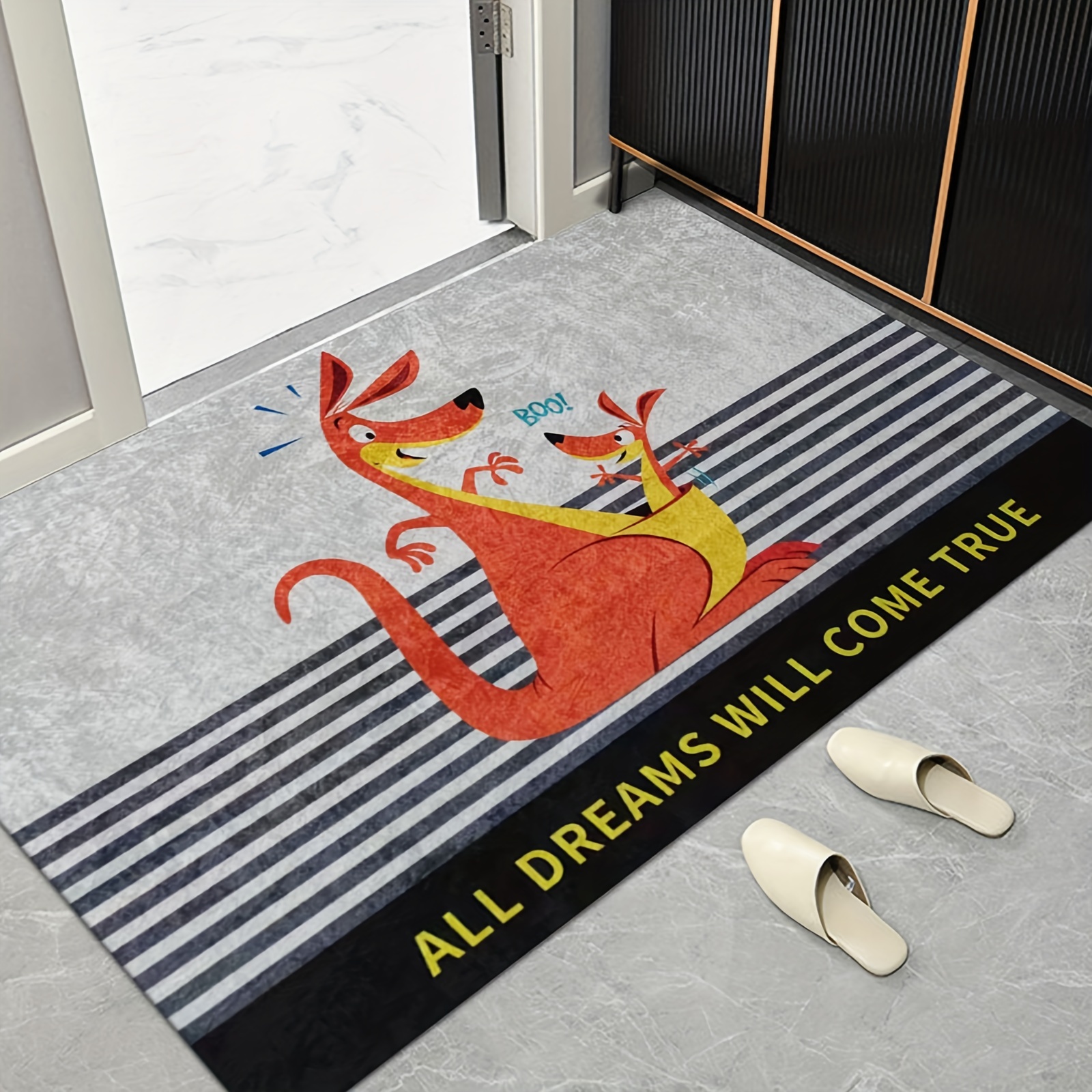 Thickened Dirt Resistant Indoor Doormat, Non Slip Door Mats Absorbent  Resist Dirt Entrance Inside Floor Mats For Entryway Washable - Temu