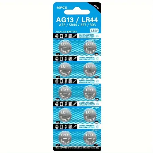 Ag13 Lr44 1.5v Button Cell Coin Batteries Perfect For - Temu