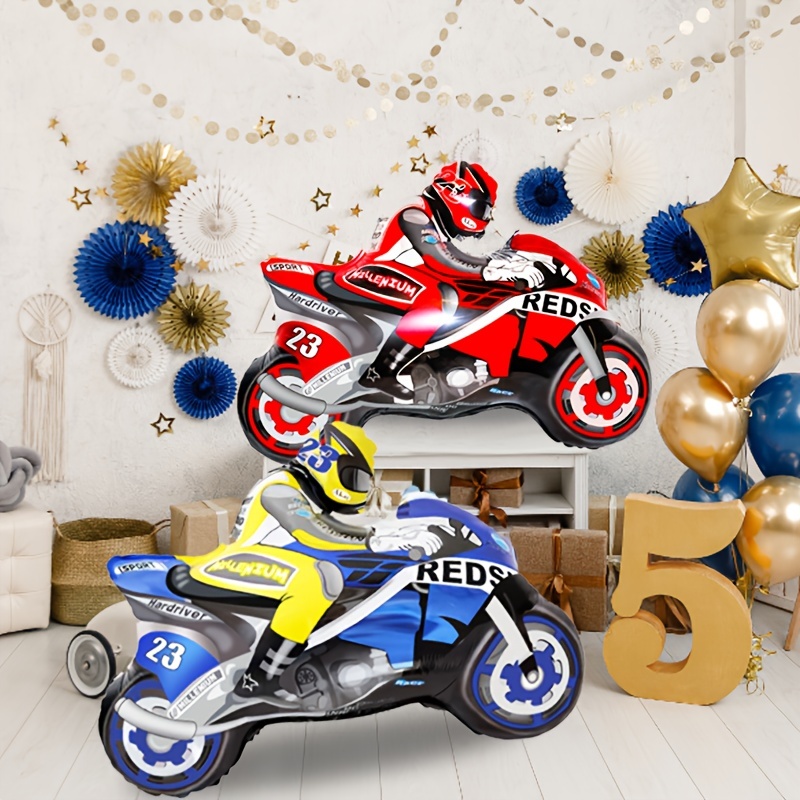 

2pcs, 3d Racing Car Foil Balloons, Racing Theme Party Decorations, Perfect For Birthday Celebrations, Graduation Decor, Indoor Outdoor Decor