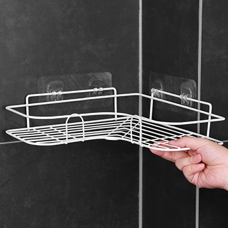 2pcs Metal Shelf Triangle Storage Organizer Rack