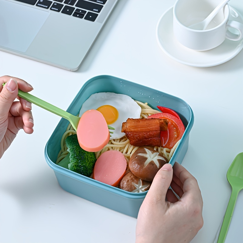 Korean-style Portable Lunch Box, Lunch Box, Sealed Microwave Oven Heating  Box With Soup Spoon, Bento Box, Leakproof Food Container, For Teenagers And  Workers At School,canteen, Back School, For Camping And Picnic, Home