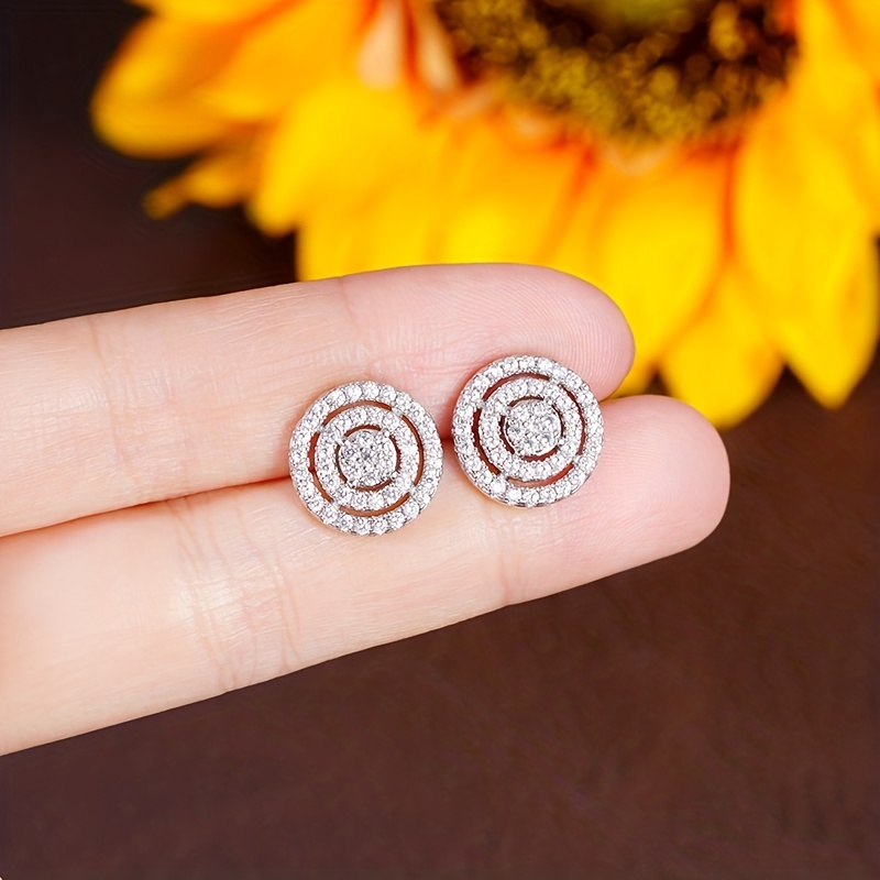 CZ Stud Earrings - April Birthstone - Nickel Free - Durable - Sparkling