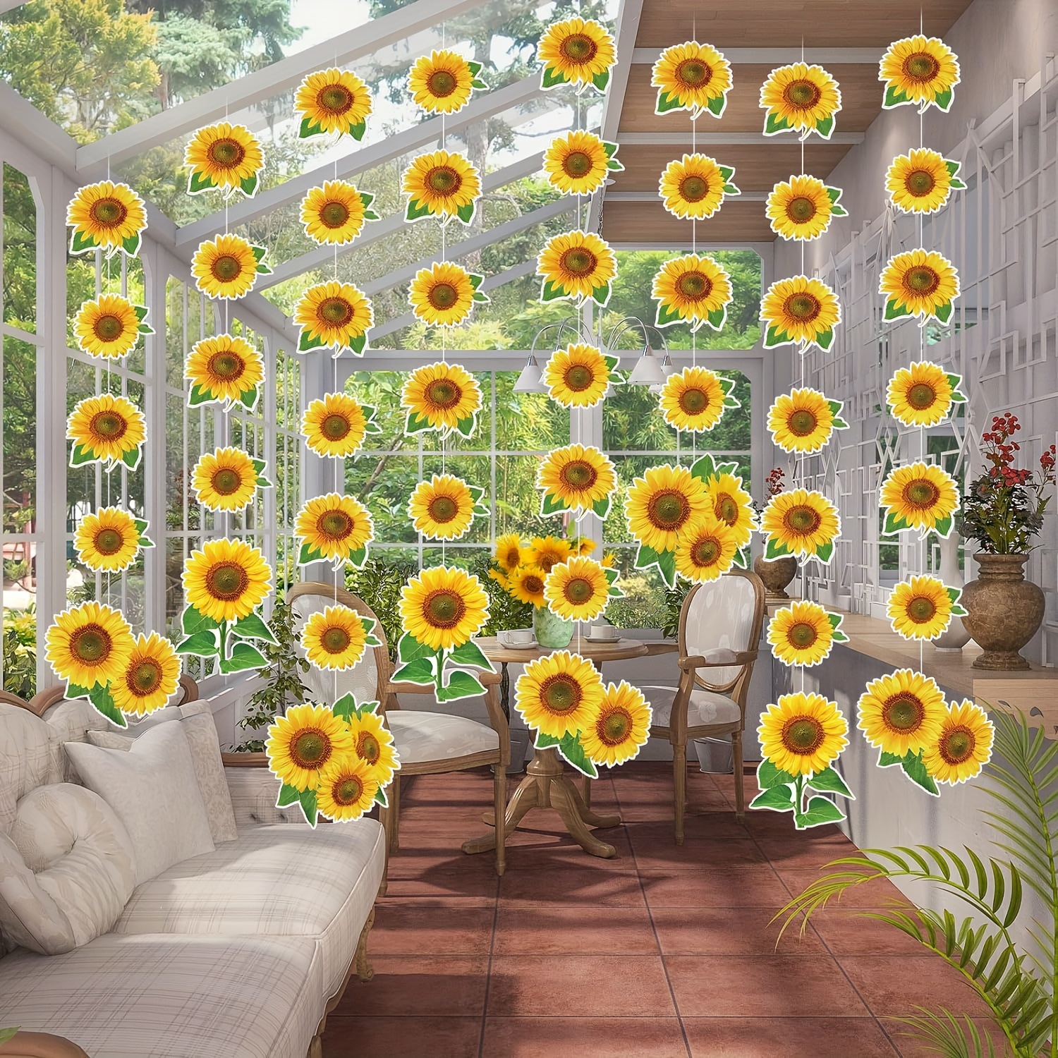 Sunflower Party Decorations Sunflower Garland Banners Sunflower Party  Streamer Summer Sun Flower Hanging Decorations For Baptism Birthday Wedding  Party Supplies - Temu