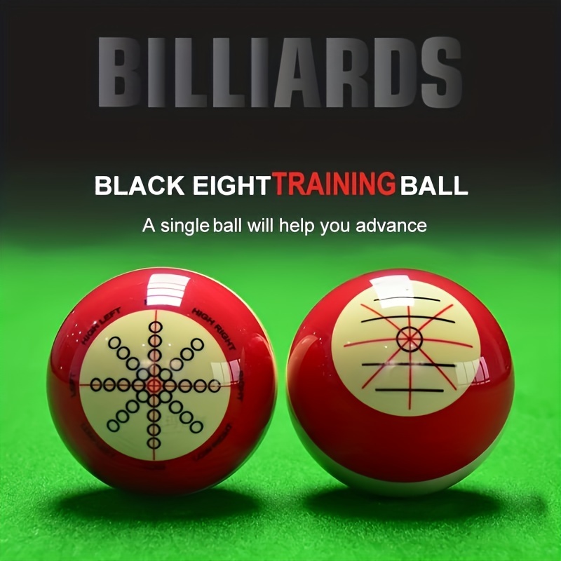 Billiards Cue Ball Practice Entraînement Artifact Balles d'entraînement  avec lignes et points standard adaptés aux huit balles américaines