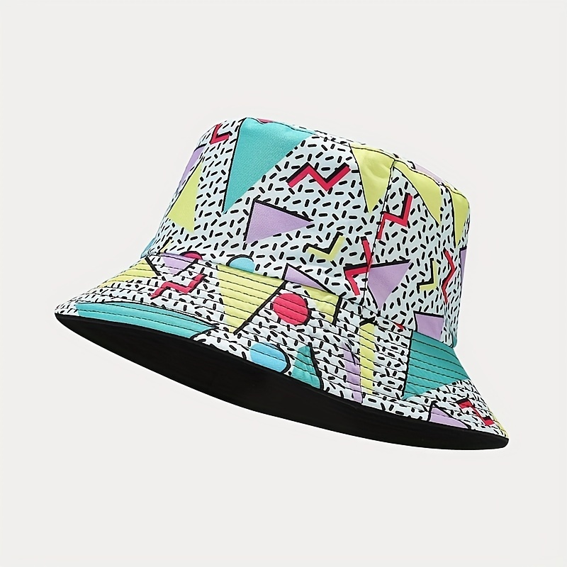 Plaid Embossed Bucket Hat Solid Color Trendy Casual Basin Hat Unisex Couple  Fisherman For Women Men - Temu