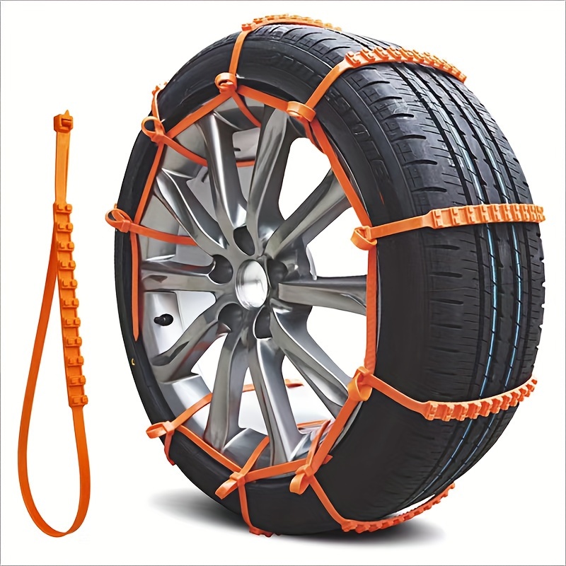 10/20pcs Car Universal Anti Slip Snow Chains Nylon For Car Truck Snow Mud  Wheel Tyre Tire Cable Ties Car Snow Chains