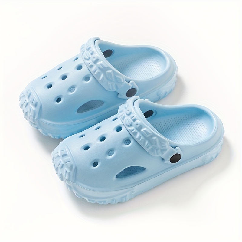 Girls Solid Breathable Clogs Lightweight Anti Slip Indoor Outdoor Shoes