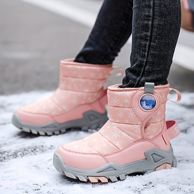 Casual Comfortable Snow Boots Für Mädchen, Weiche Warme PlusFleece