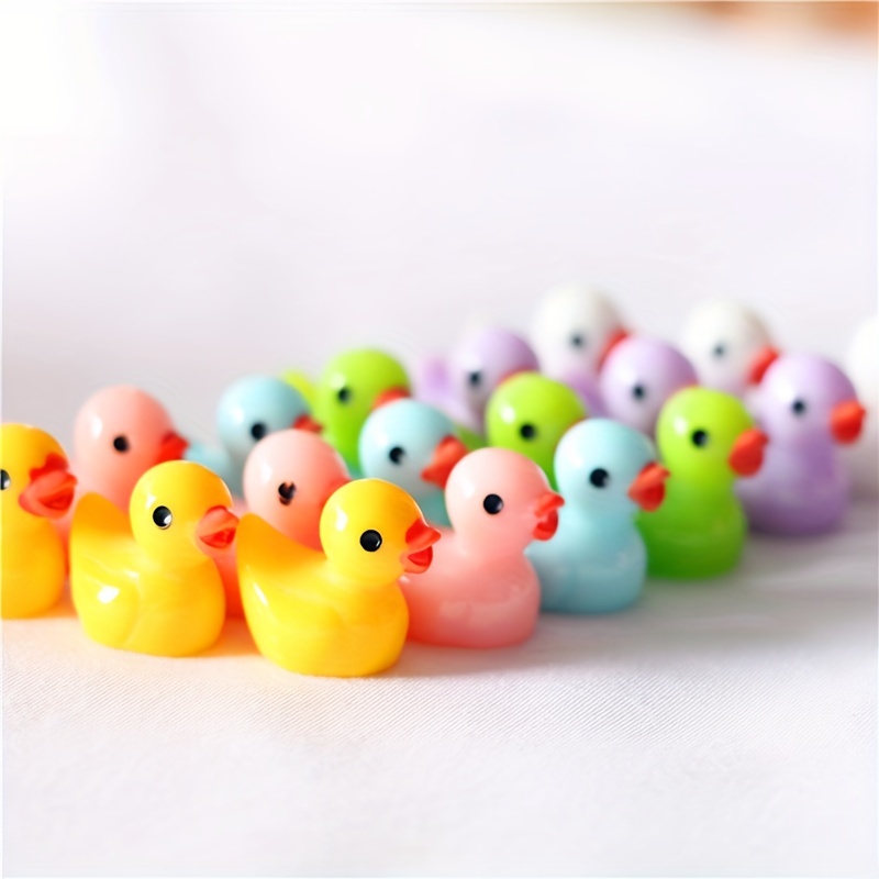 Mini Resin Ducks 10 Colors Little Ducks Used In Miniature - Temu