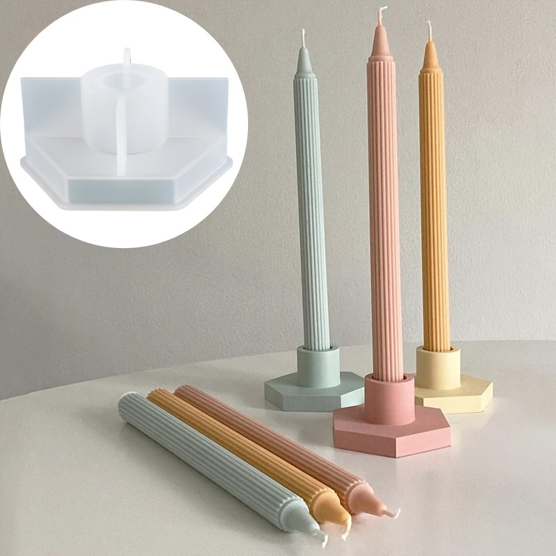 1pc Simple Cement Candle Jar Silicone Mold Cylindrical Concrete Candle  Container Mould Diy Candle Holder Candle Vessel Home Decor Tool - Arts,  Crafts & Sewing - Temu