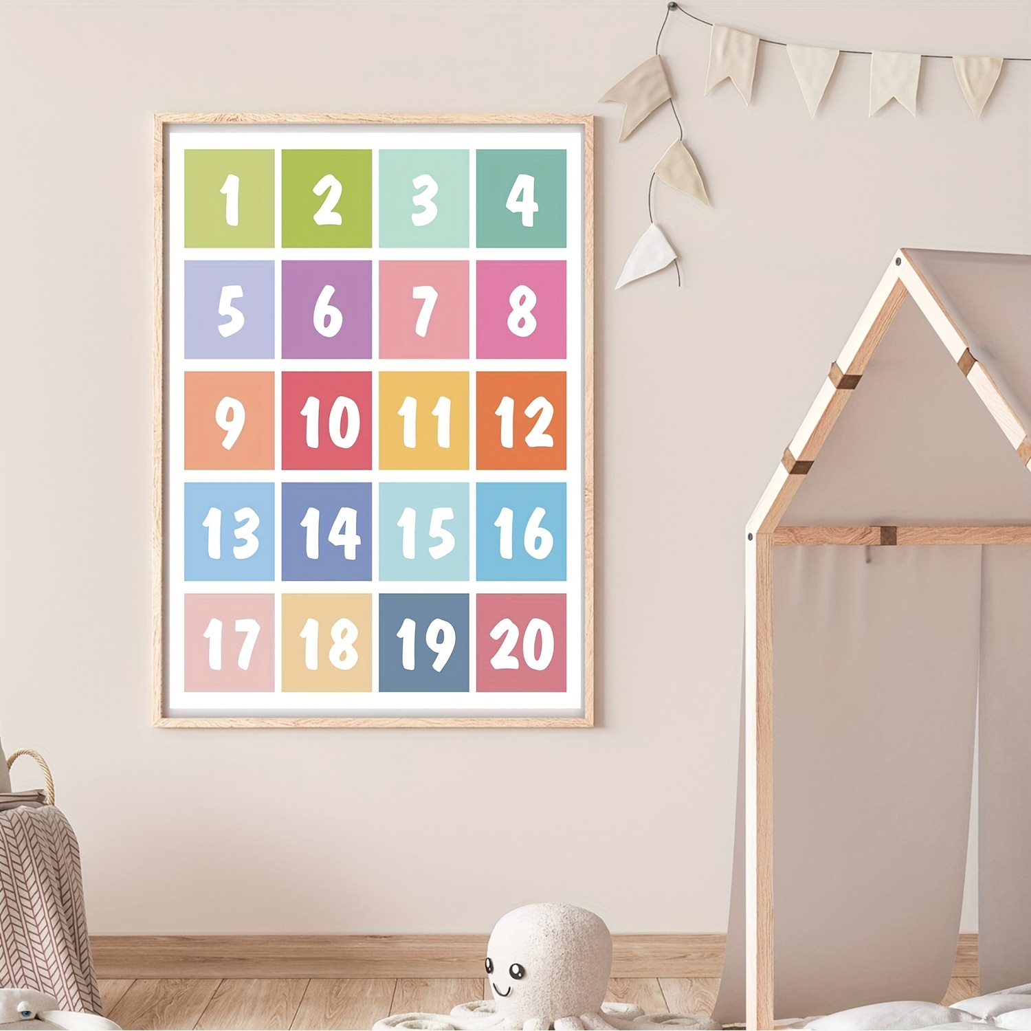 2 Pz/set Abc Alfabeto Numeri 1 ~ 20 Poster Set Bambino - Temu Italy