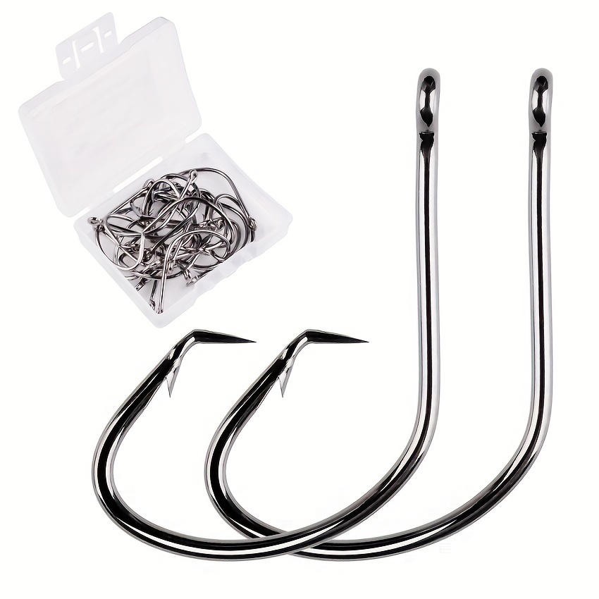 50pc 3/0 Octopus Fishing Hooks High Carbon Steel Fishing Hook Saltwater For  Bass Fishing 