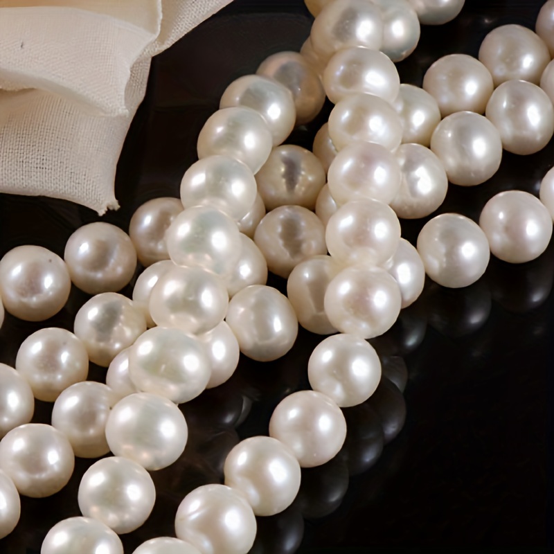 Natural Freshwater Pearl Loose Beads Large Hole Thread Beads - Temu